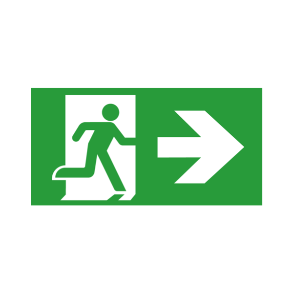 Arrow Signs for Bourne Multi-Installation DALI Emergency EXIT Blade