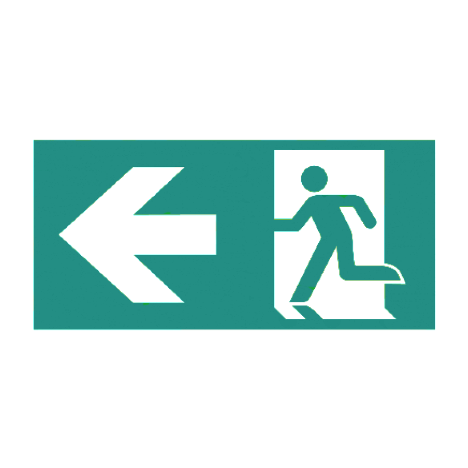 Buckden Arrow Signs for Self Test Emergency EXIT Blade – LEFT and RIGHT Arrow